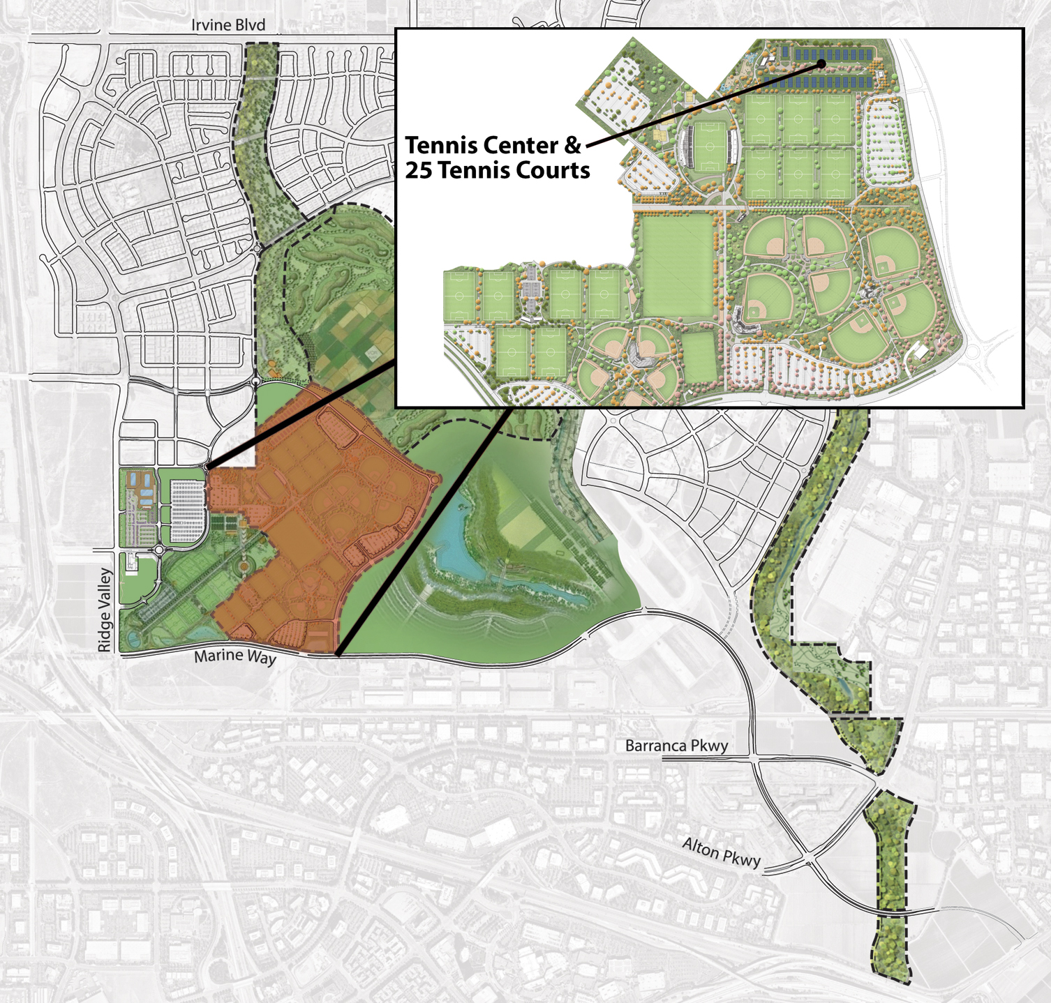 Sports Complex Tennis Map