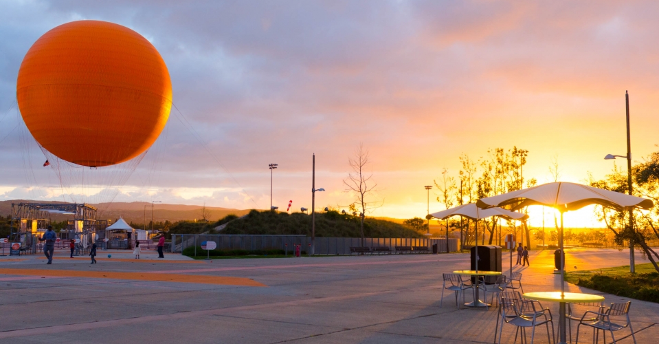 Great Park open space and balloon 