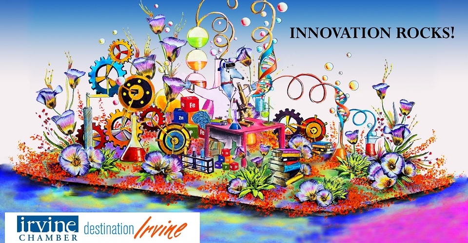 Destination Irvine Float for Rose Parade